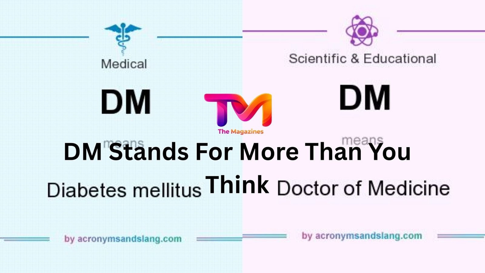 dm stands for