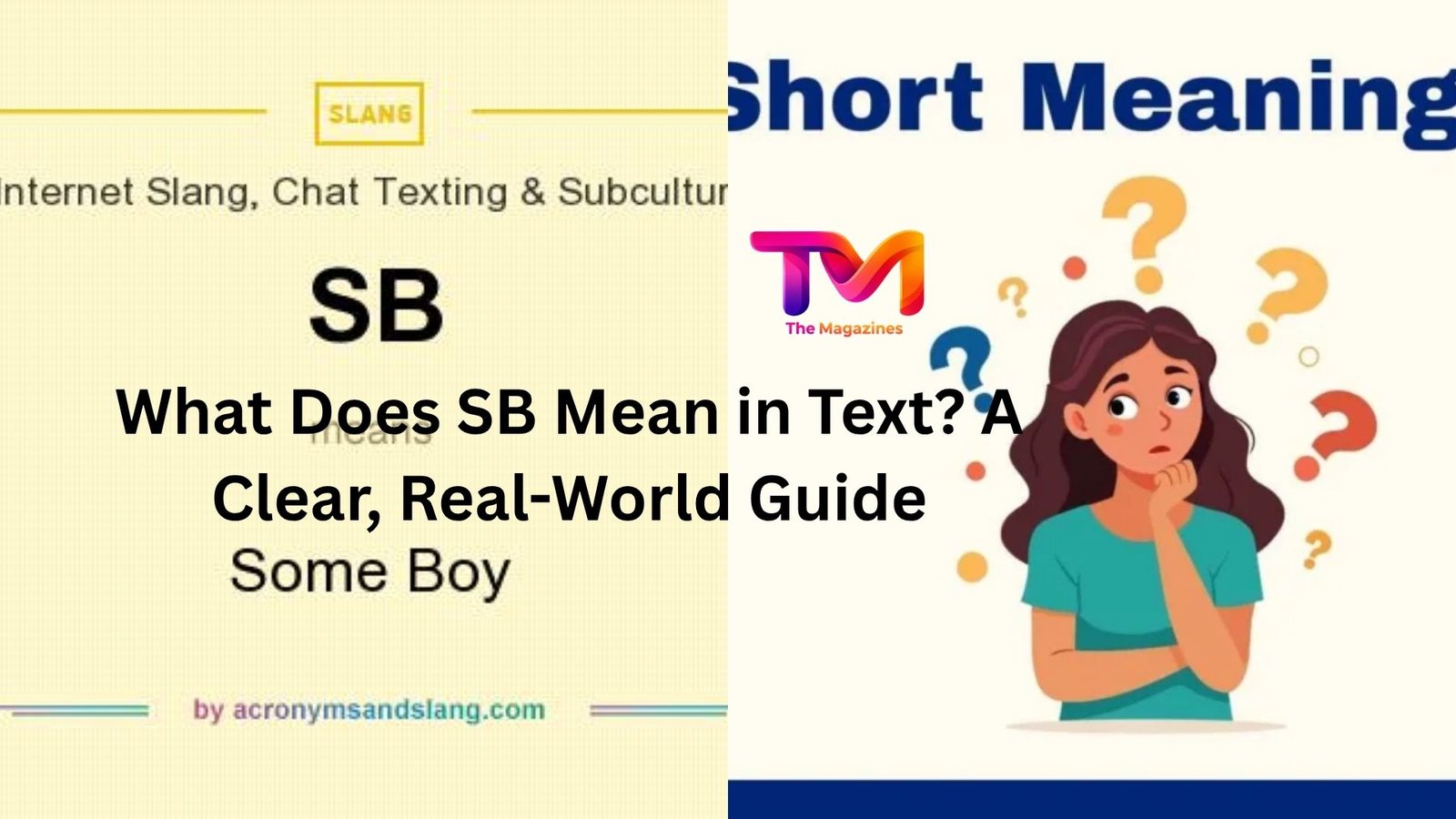 what does sb mean in text