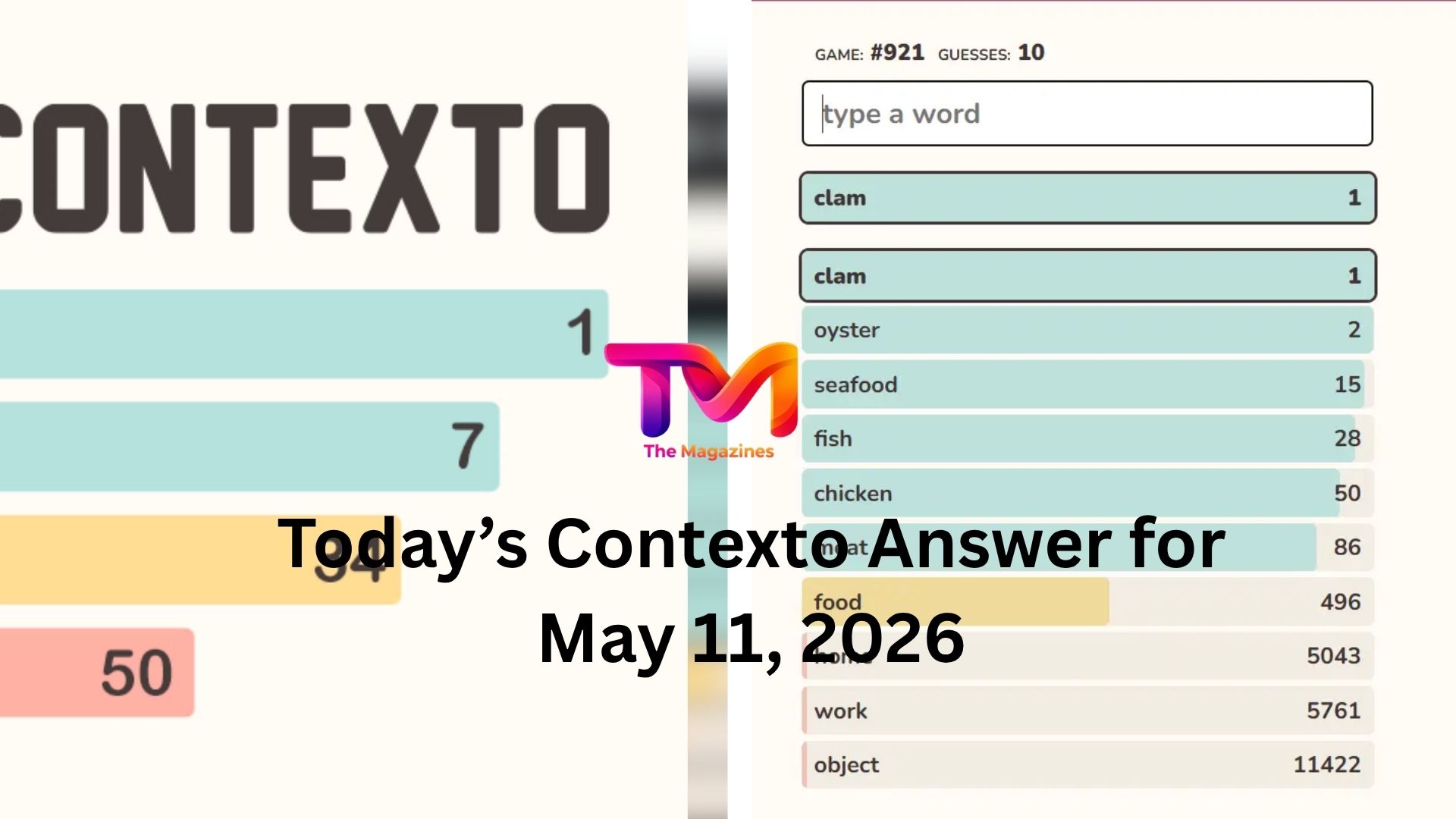 todays contexto answer