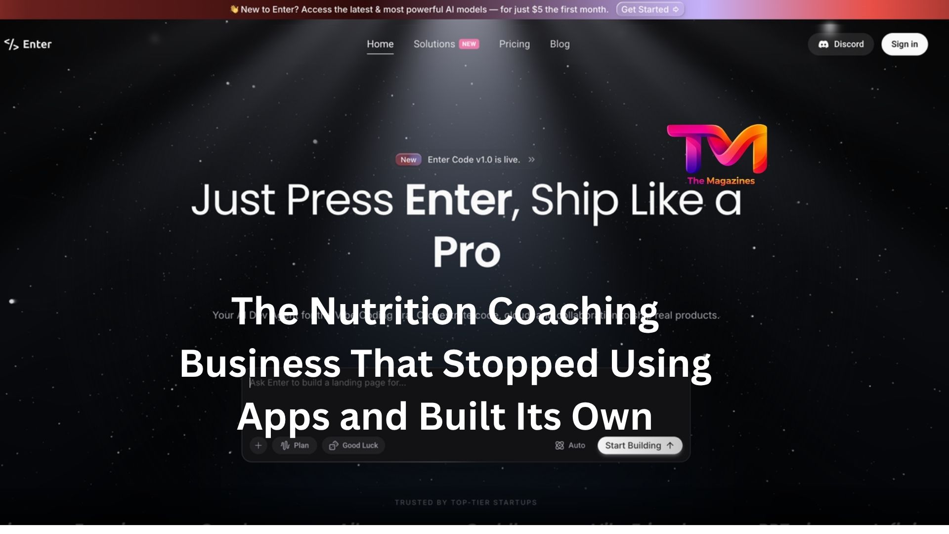 The Nutrition Coaching Business That Stopped Using Apps and Built Its Own