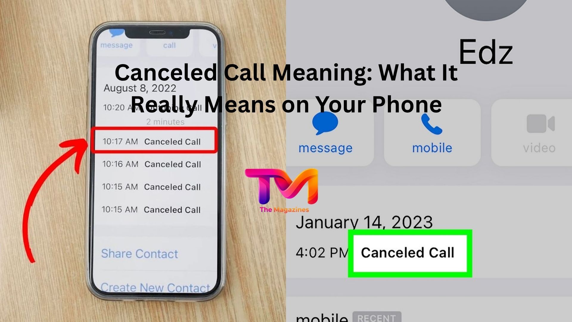 canceled call meaning